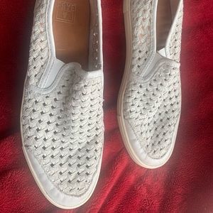 Frye woven suede sneakers